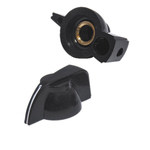 Chicken Head Knob-Black Color-Fits 1/4" Shafts